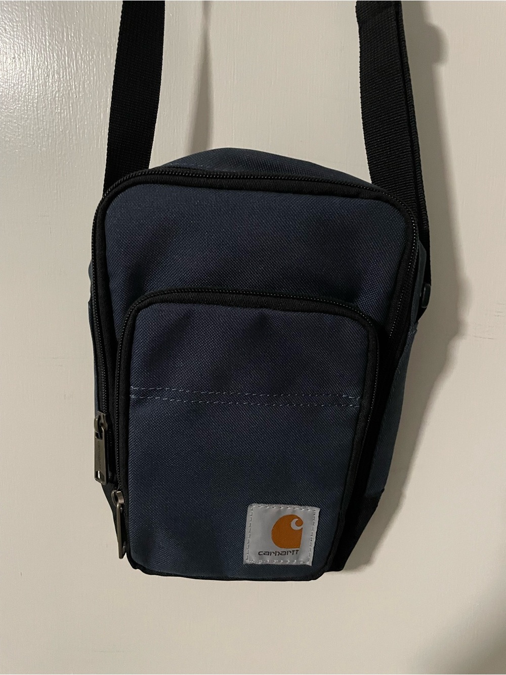 Carhartt Navy and Black Shoulder Crossbody Pouch